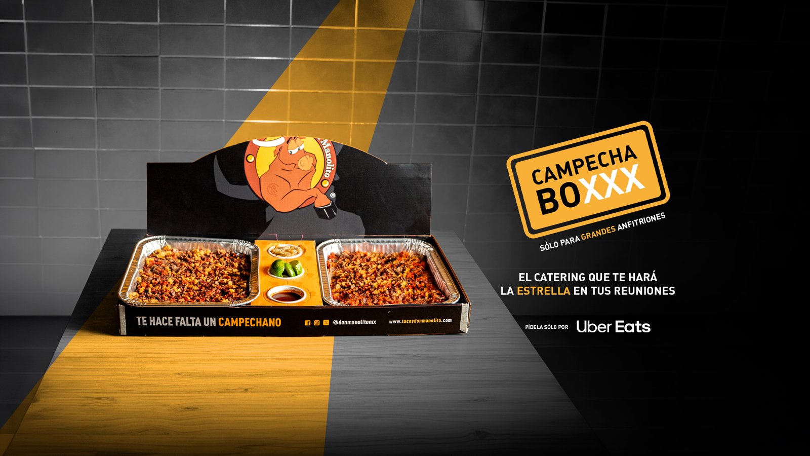 CampechaBoxx — el catering que te hará la estrella en tus reuniones. Sólo para grandes anfitriones.